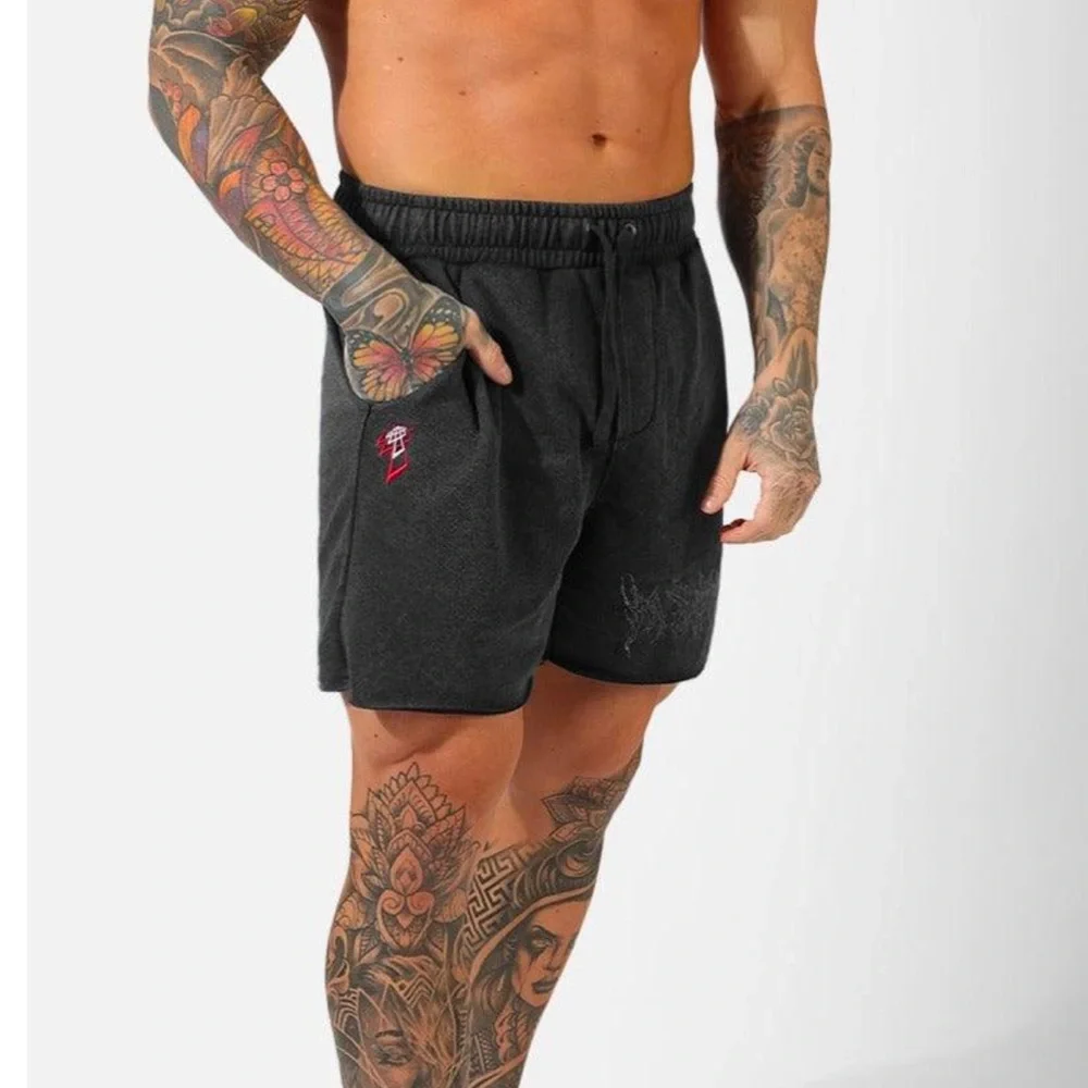 MEN’s JedNorth Vintage Wash Raw Edge 5'' Shorts (SMALL) - Picture 10 of 12